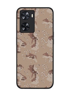 Stylizedd Rugged Black edge case for Oppo A57 4G/Oppo A77 4G/Oppo A77s Slim fit Soft Case Flexible Rubber Edges Anti Drop TPU Gel Thin Cover - Desert Storm Camo  - Image 1