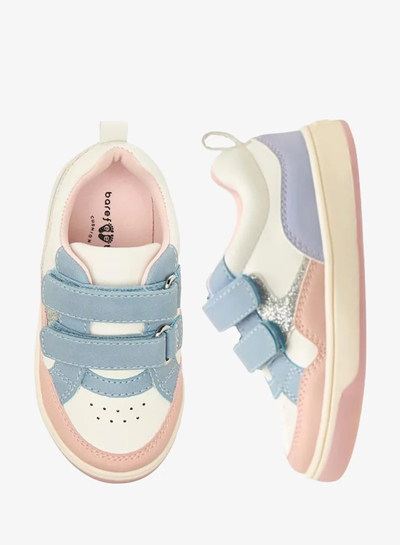 Barefeet Colourblock Hook & Loop Sneakers