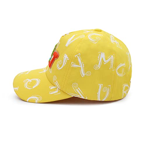 VRITRAZ Polyester SWJ Cartoon Character Printed Little Cap For Kids, Baby Girl's and Boy's 3-12 Years (Color-Yellow) - Image 5