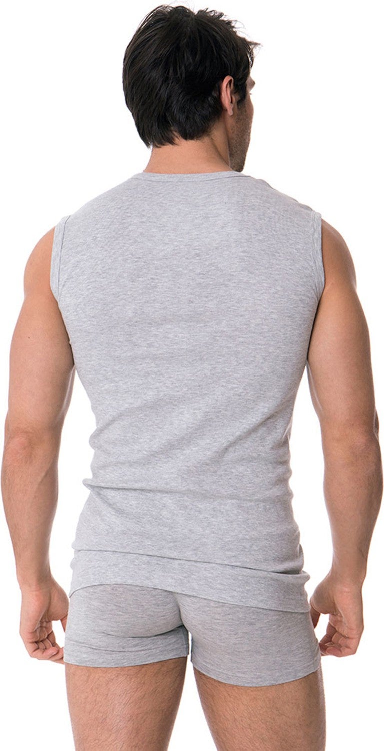 Dorea Men's Sleeveless V-Neck Undershirt 5-Pack  - Image 2