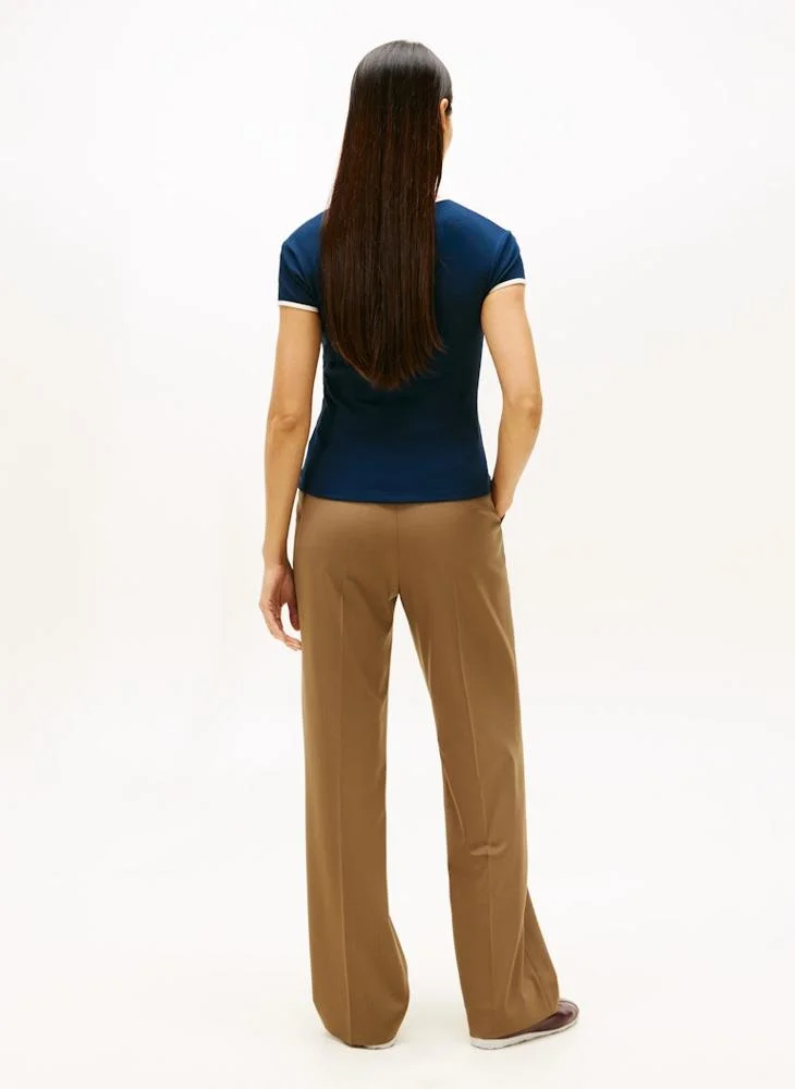 تومي هيلفيغر تيشيرت بياقة دائرية برسومات