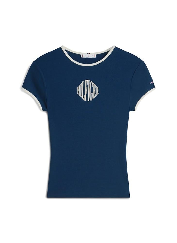 TOMMY HILFIGER Graphic Crew Neck T-Shirt - Image 5