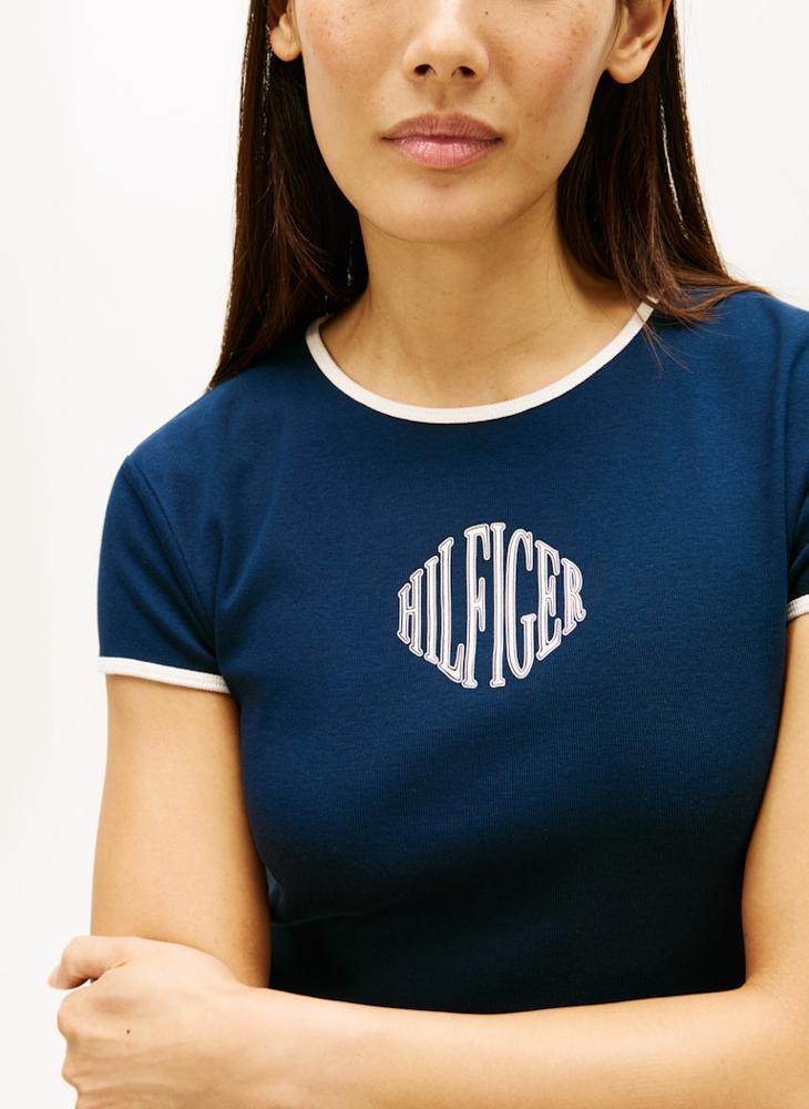 TOMMY HILFIGER Graphic Crew Neck T-Shirt - Image 3