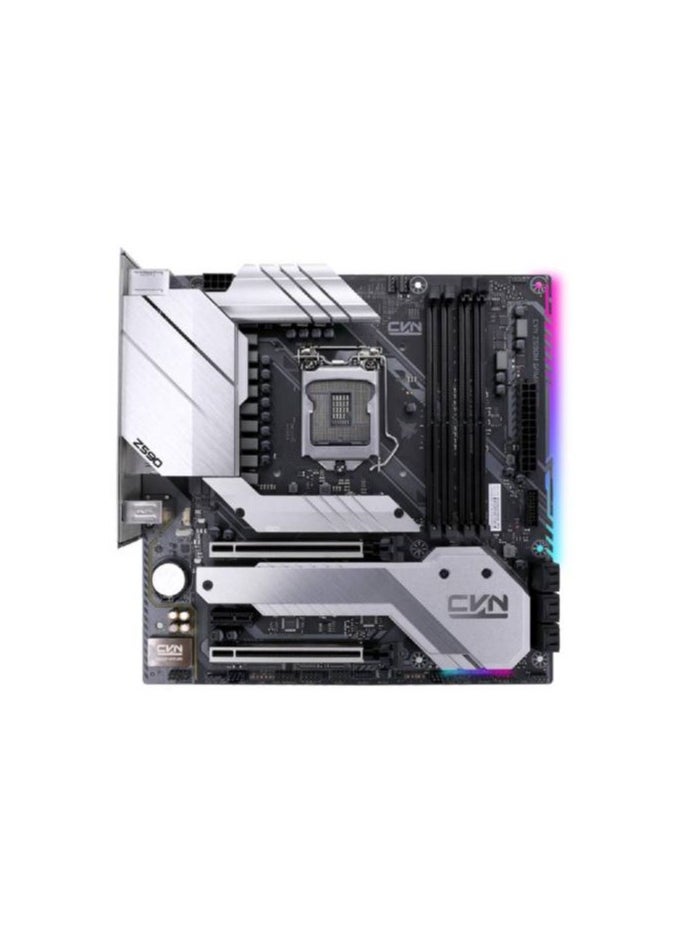 Colorful - Colorful CVN Z590M Gaming Pro V20 M-ATX Motherboard, Intel Z590 Chipset, LGA 1200 Socket, Supports Max. 64GB DDR4, Provides 10/100/1000Mb Ethernet, PCIe 4.0, SATA3 / M.2, 2.5GbE, USB 3.2 | Z590M - Image 1