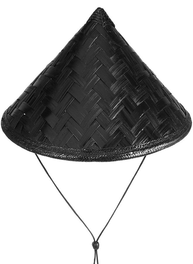 balacoo Japan Samurai Hat: Handmade Cosplay Hat for Party, Stage Performance Decor - Lightweight & Comfortable, 14.17 Inch (Black) - Image 1