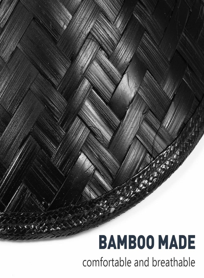 balacoo Japan Samurai Hat: Handmade Cosplay Hat for Party, Stage Performance Decor - Lightweight & Comfortable, 14.17 Inch (Black) - Image 4