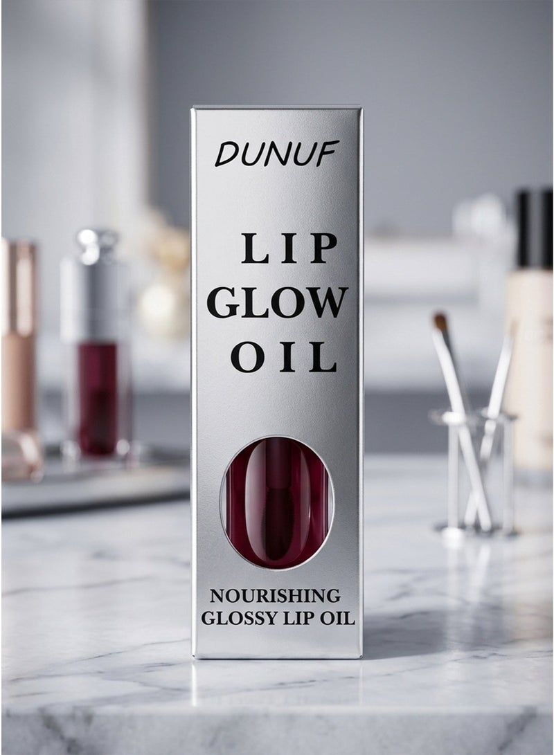 DUNUF Nourishing & Glossy Lip Oil – Deep Moisturizing, Non-Sticky Formula, Mirror Shine & Plumping Effect - Image 4
