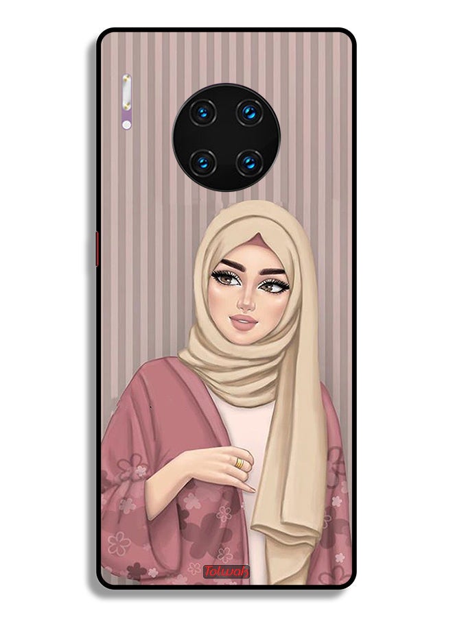 Tolwak Huawei Mate 30 Pro 4G Protective Case Cover Hijab Girl Art - Image 2