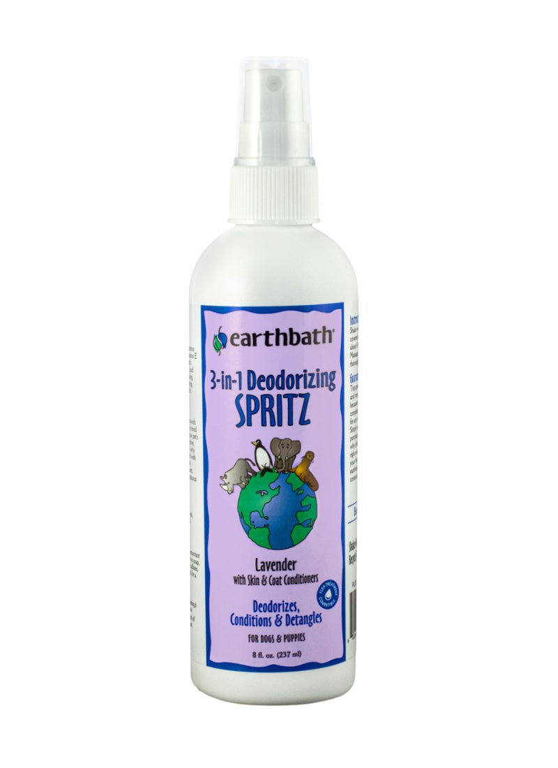 earthbath 3 In 1 Deodorizing Spritz Lavender With Skin And Coat Conditioners - Image 1