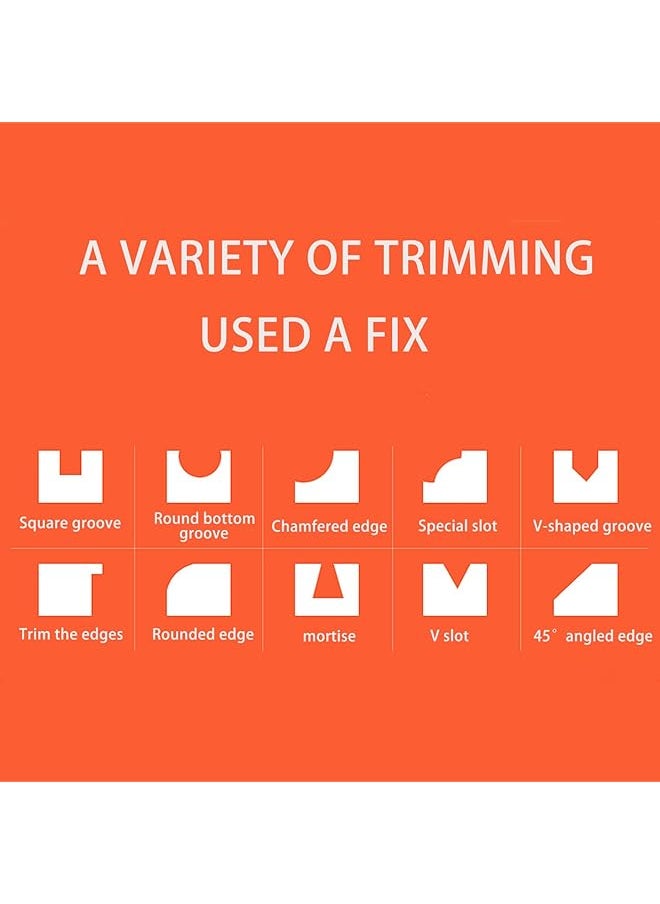 erorex - Multifunctional Electric Wood Trimmer Wood Router Laminate Trimmer Professional Slotting Trimming Grooving Machine For Woodworker Carpenter With 15Pcs Milling Cutters 800W 30000Rmin 220V - Image 1