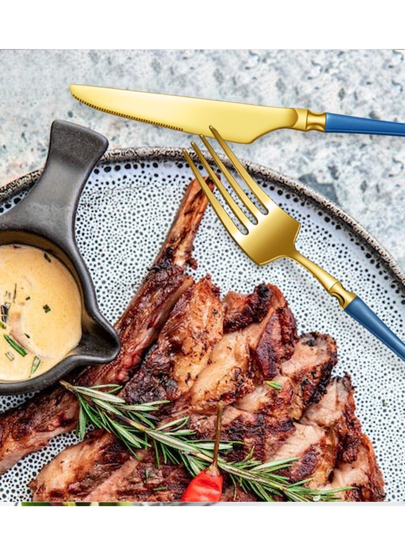 Stainless Steel Cutlery Set, 24 Pieces Western Cutlery Set, Knife, Fork, Spoon - Image 5