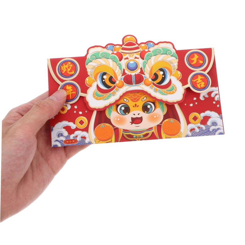 Traditional Chinese Red Envelopes 12PCS Lunar New Year Money Packets Spring Festival Decorative Size 1 Count Pack of 1 - Image 4