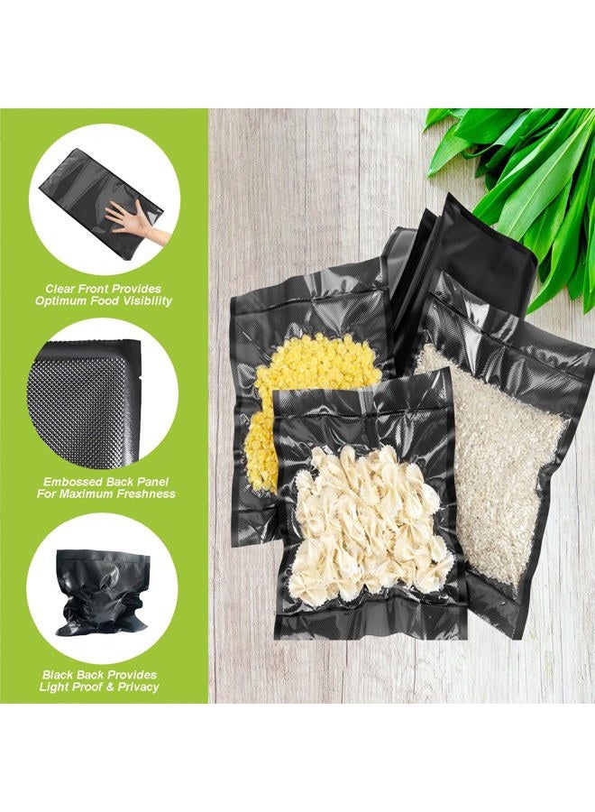 EDYCARX 11" x 19.5' (Total 39 Feet) Vacuum Seal Bags Black and Clear, Vacuum Sealer Bags for Food Storage, Heavy Duty Commercial Grade 5 Mil Vacuum Bags, 2 Rolls - Image 4