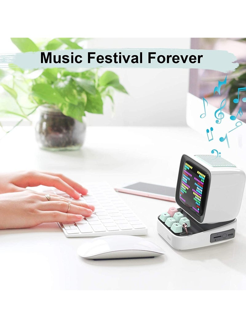 ديفوم ديتو برو مكبر صوت صغير يعمل بالبلوتوث باللون الأبيض - Image 2