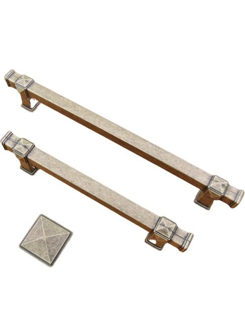 Azm Hırdavat - Azm System Handle Antique Silver Button 4222 Osm - Image 1