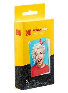 Kodak Kodak 2"x3" Premium Zink Photo Paper (20 Sheets)  - Image 1