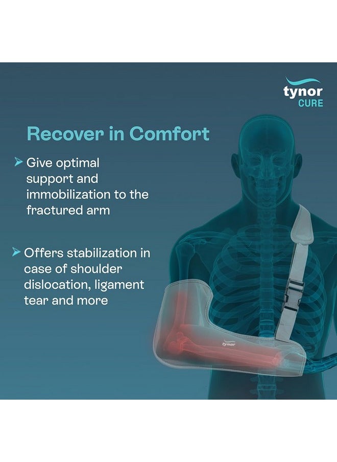 Tynor TYNOR Pouch Arm Sling Tropical, Grey, Child, 1 Unit  - Image 2