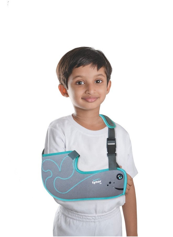 Tynor TYNOR Pouch Arm Sling Tropical, Grey, Child, 1 Unit  - Image 1