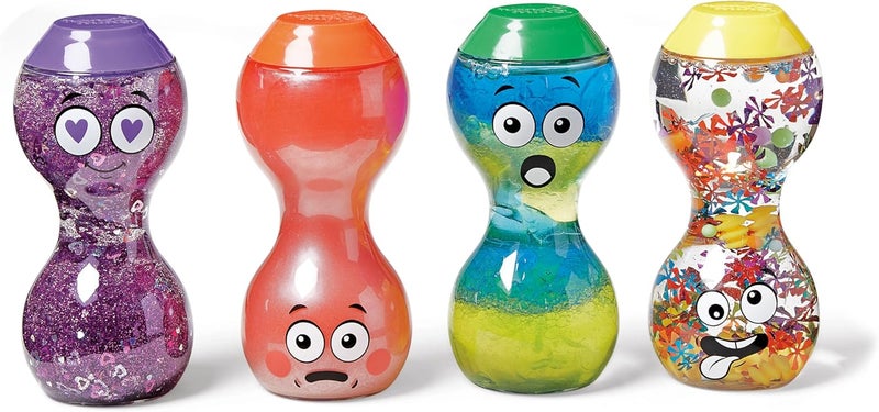 hand2mind hand2mind Express Your Feelings Sensory Bottles Secondary Emotions 2 Toddler Sensory Toys Quiet Fidget Toys Play Therapy Toys Calm Down Corner Supplies Calming Corner Social Emotional Learning  - Image 1