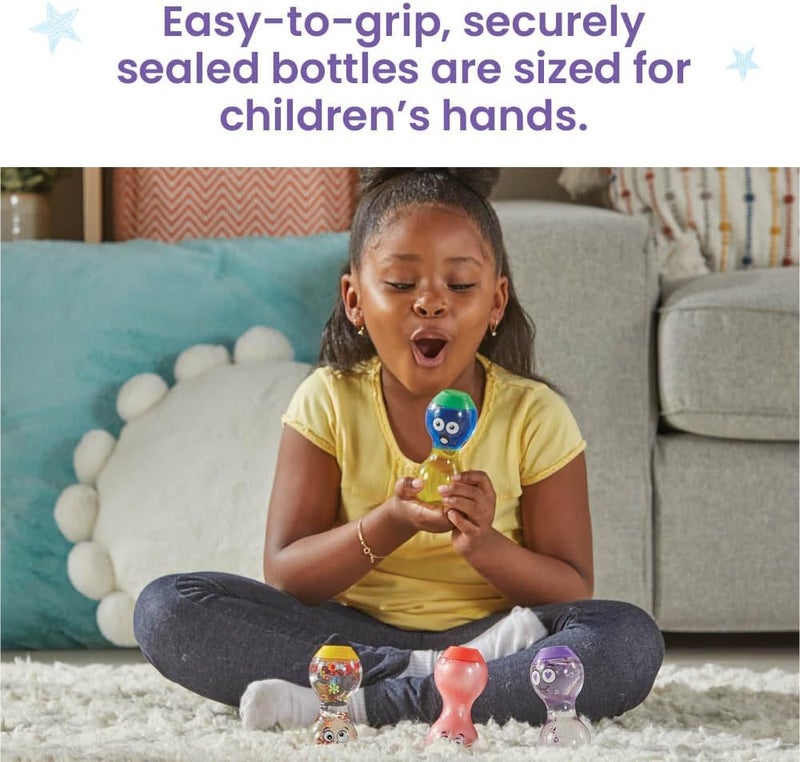 hand2mind hand2mind Express Your Feelings Sensory Bottles Secondary Emotions 2 Toddler Sensory Toys Quiet Fidget Toys Play Therapy Toys Calm Down Corner Supplies Calming Corner Social Emotional Learning  - Image 5