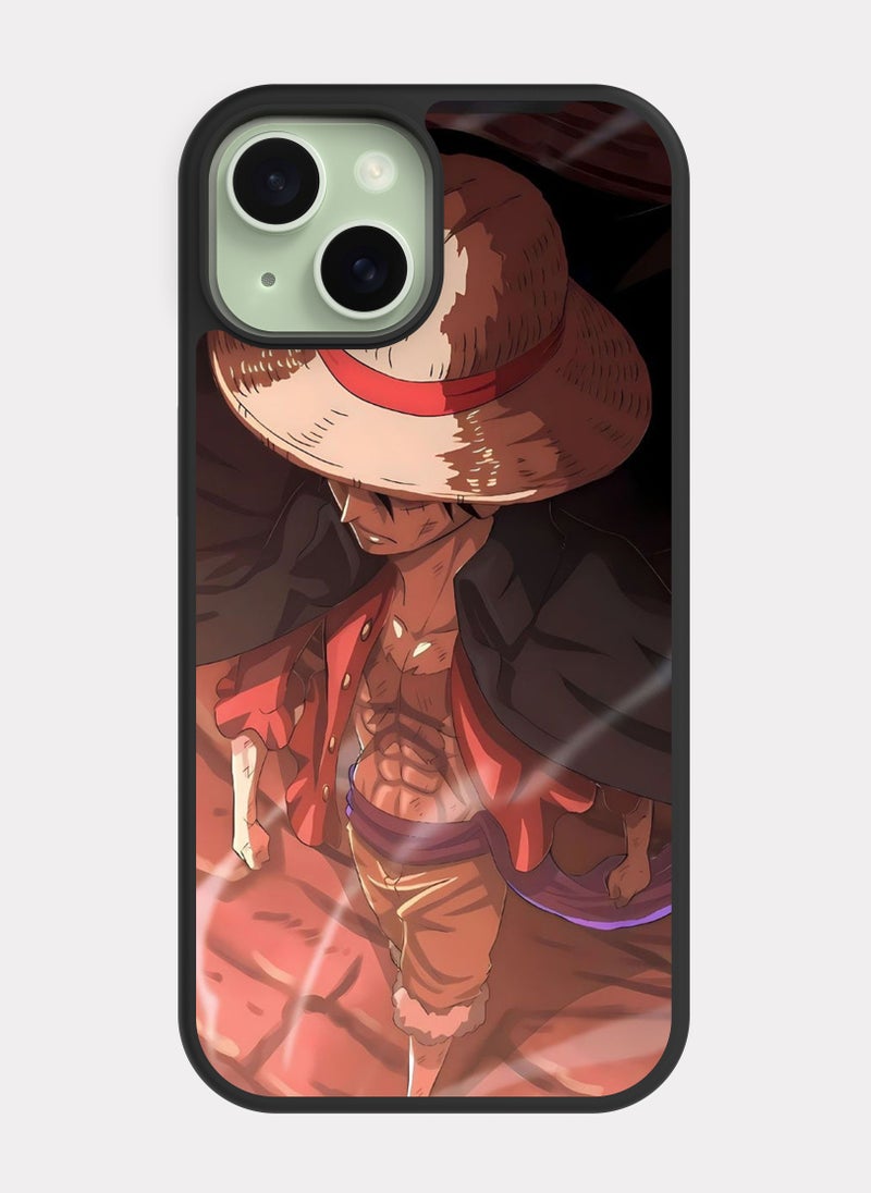 بكسلات كفر ايفون 15 ون بيس لوفي بيج - Image 1