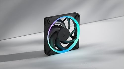Fractal Design Momentum 14 RGB - Silent PC Case Fan - 140 mm - ARGB Gen 2-20 LEDs - Liquid Crystal Polymer LCP Blades - FDB Fluid Dynamic Bearing - Cooling Performance - Powerful Airflow - Black - Image 2