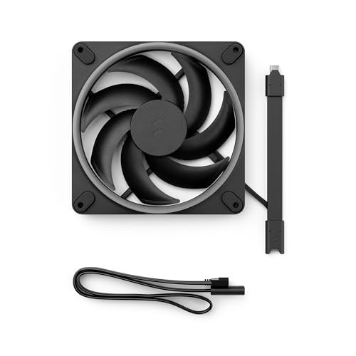 Fractal Design Momentum 14 RGB - Silent PC Case Fan - 140 mm - ARGB Gen 2-20 LEDs - Liquid Crystal Polymer LCP Blades - FDB Fluid Dynamic Bearing - Cooling Performance - Powerful Airflow - Black - Image 4