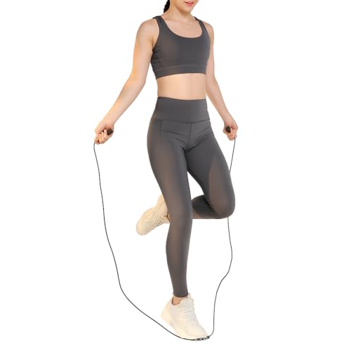 Cult Adjustable Skipping Rope for Men & Women | PVC Jump Rope with Anti-Slip Handles, 360° Smooth Rotation & Length Adjustment | Speed Rope for Cardio, Weight Loss, Endurance & Full Body Workout Black - Image 1