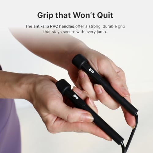 Cult Adjustable Skipping Rope for Men & Women | PVC Jump Rope with Anti-Slip Handles, 360° Smooth Rotation & Length Adjustment | Speed Rope for Cardio, Weight Loss, Endurance & Full Body Workout Black - Image 5