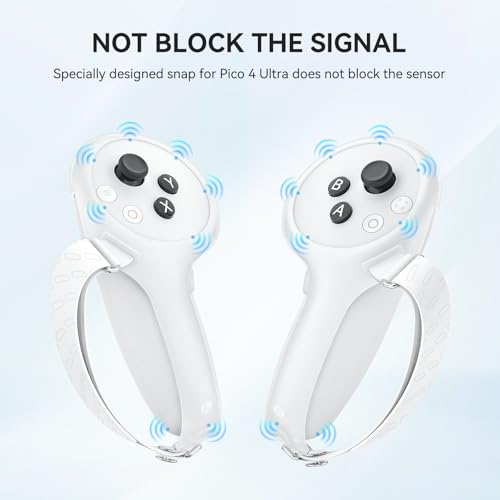AMVR Upgraded Comfort Controller Grips Cover Compatible with Pico 4 Ultra with AntiSlip Silicone Hand Straps 1 Pair - Image 3