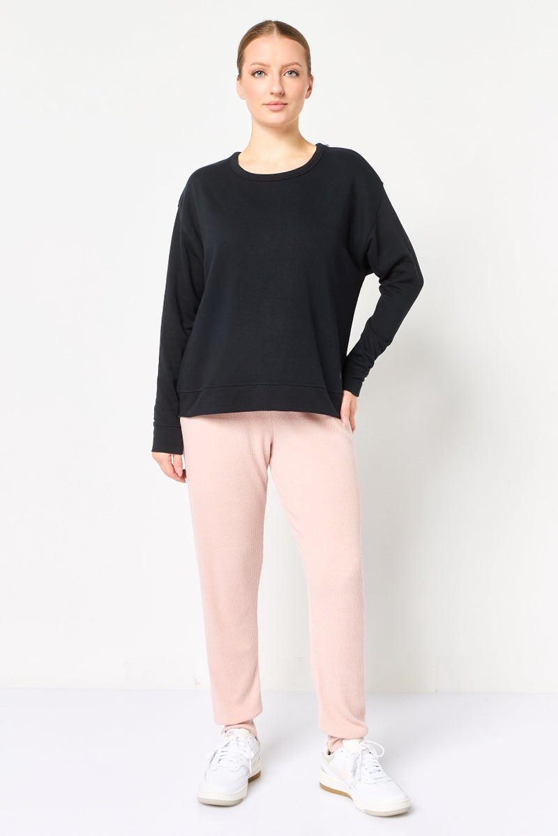 Nike Women Dry Fit Long Sleeve Training Sweatshirt, Black - Image 4