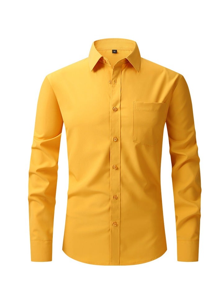 Warrior Elastic Business Casual Long Sleeved Formal Shirt