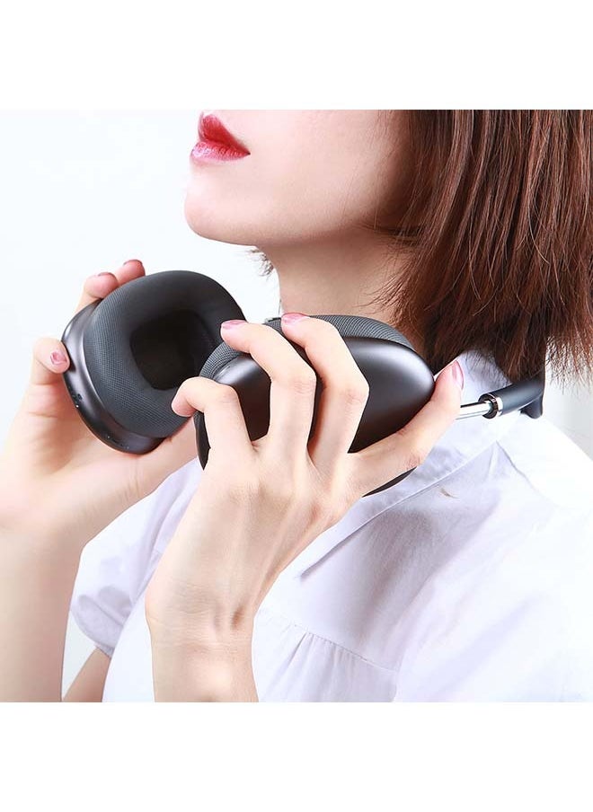 Generic - Ear Cushions for AirPods Max Headphones Earpads Replacement Ear Pad Covers Earmuffs with Protein Leather, Memory Foam and Magnet Black - Image 1
