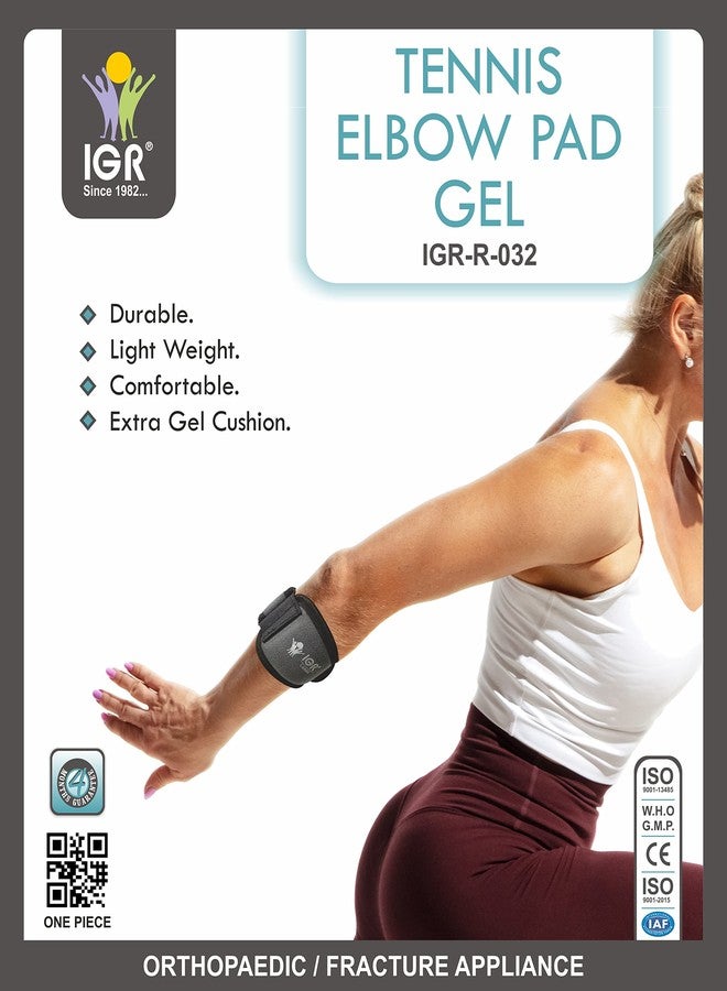 IGR رباط دعم الكوع من IGR للتنس لتخفيف الألم | قابل للتعديل مع وسادة ضغط، حزام دعم الكوع للتمارين الرياضية، مثالي للرجال والنساء، رفع الأثقال، الكرة الطائرة وغيرها من الرياضات - مناسب لجميع أنواع الرياضات - Image 2