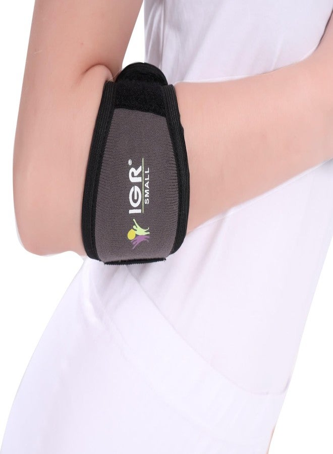 IGR رباط دعم الكوع من IGR للتنس لتخفيف الألم | قابل للتعديل مع وسادة ضغط، حزام دعم الكوع للتمارين الرياضية، مثالي للرجال والنساء، رفع الأثقال، الكرة الطائرة وغيرها من الرياضات - مناسب لجميع أنواع الرياضات - Image 1