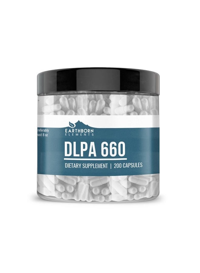 earthborn elements DL-فينيل ألانين 200 كبسولة، نقية وغير مخففة، بدون إضافات - Image 1