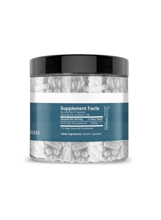 earthborn elements DL-فينيل ألانين 200 كبسولة، نقية وغير مخففة، بدون إضافات - Image 3