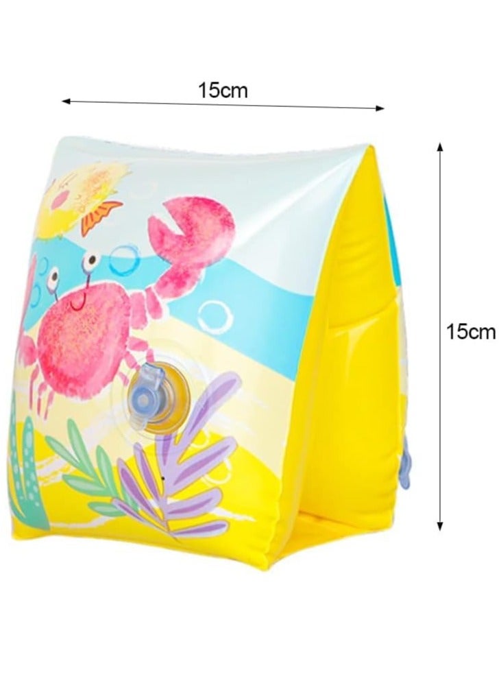 Excefore Inflatable Swim Arm Bands Armband for Kids Cute Children Swimming Floatation Sleeves Water Rings Rollup Floats Tube Armlets Swim Floater Sleeves Swimming Arm Floaties Learning Swim Training Aids  - Image 5