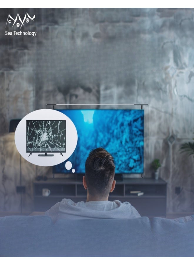 Sea Technology 65 Inch Tv Screen Protector, Made of Solid Acrylic Material with a Thickness of 3 mm, Anti Blue light, Anti Scratches, Guard against Radiation, Compatible with all Types of Tv screens - Image 4
