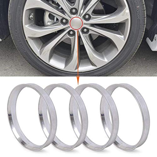 ZHTEAPR 54.1 to 56.1 Wheel Hub Centric Rings (Set of 4) - OD=56.1mm ID=54.1mm - Aluminium Alloy Wheel Hubrings 56.1 to 54.1 - Image 4
