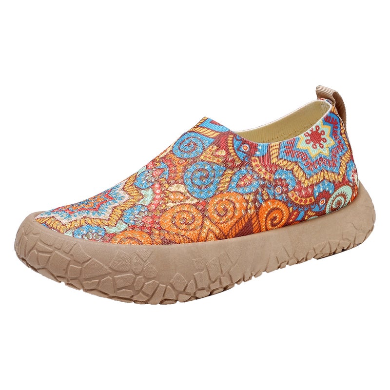 Women's Bohemian Print Breathable Mesh Slip-On Shoes - Image 5