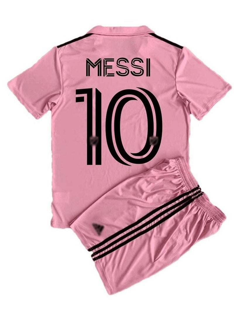 Miami 2324 Miami International League Jersey Set,#10 Messi Home Jersey and Shorts,Football Messi Special Edition,Kids Set,Gift  - Image 2