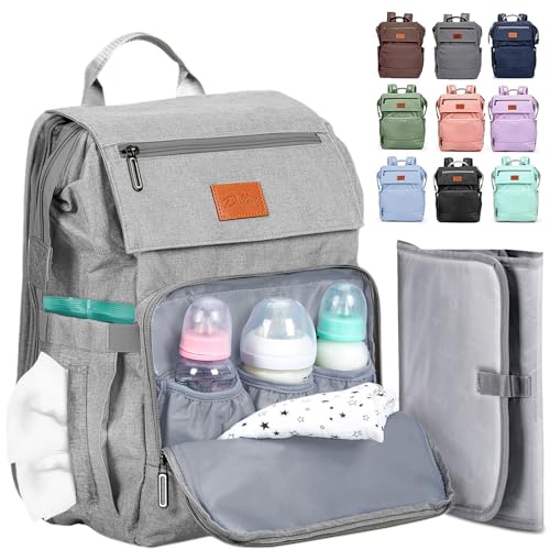 PILLANI Baby Diaper Bag Backpack - Large Bag for Boys & Girls, Waterproof Diaper Backpack - Travel Diaper Bags w/Changing Pad, Baby Registry Search & Shower Gifts - Essentials Must Haves Newborn Stuff - Image 1