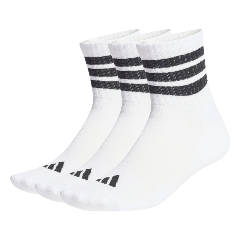 اديداس ثلاثة أزواج من جوارب 3 STRIPES CUSHIONED SPORTSWEAR MID CUT - Image 3