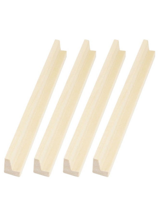 ifundom Wooden Domino Holders 4Pcs Minotaur Base Wood Base Domino Tile Holders Wood Domino Racks Multi-Function Domino Holders Wood Mexican Train Domino Rack - Image 1