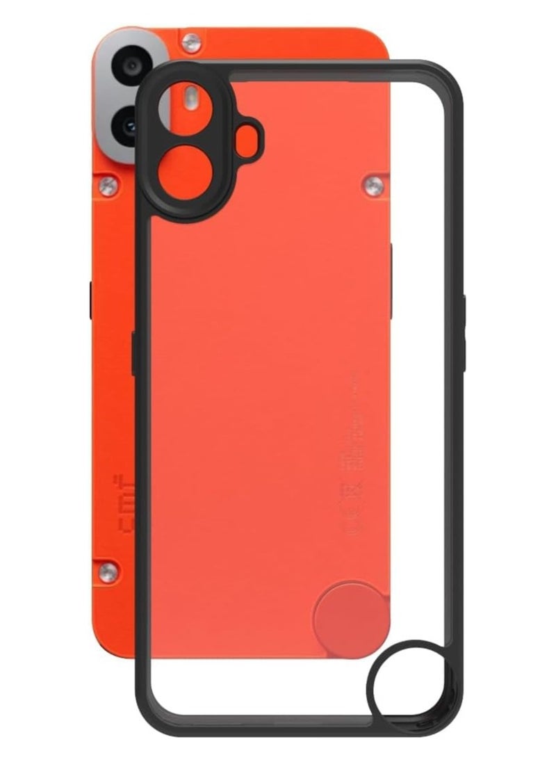 Generic - Ultra-Hybrid Shockproof Sleek Armor Nothing CMF Phone 1 Back Cover Case | 360° Protection | Crystal Clear Hard Back | Transparent Cover Case for Nothing CMF Phone 1 5G (Hard Clear Case) - Image 1