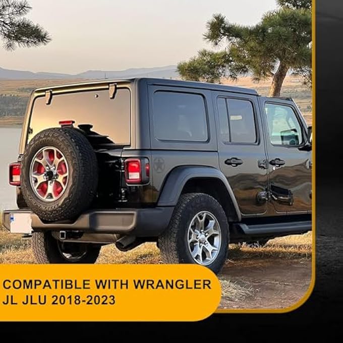 Chelhead Plug And Play Spare Tire Brake Light Compatible With Wrangler Jl Jlu 20182023 Plug And Play 3Rd Third Brake Light Led Rear Wheel Light Red Light - Image 3
