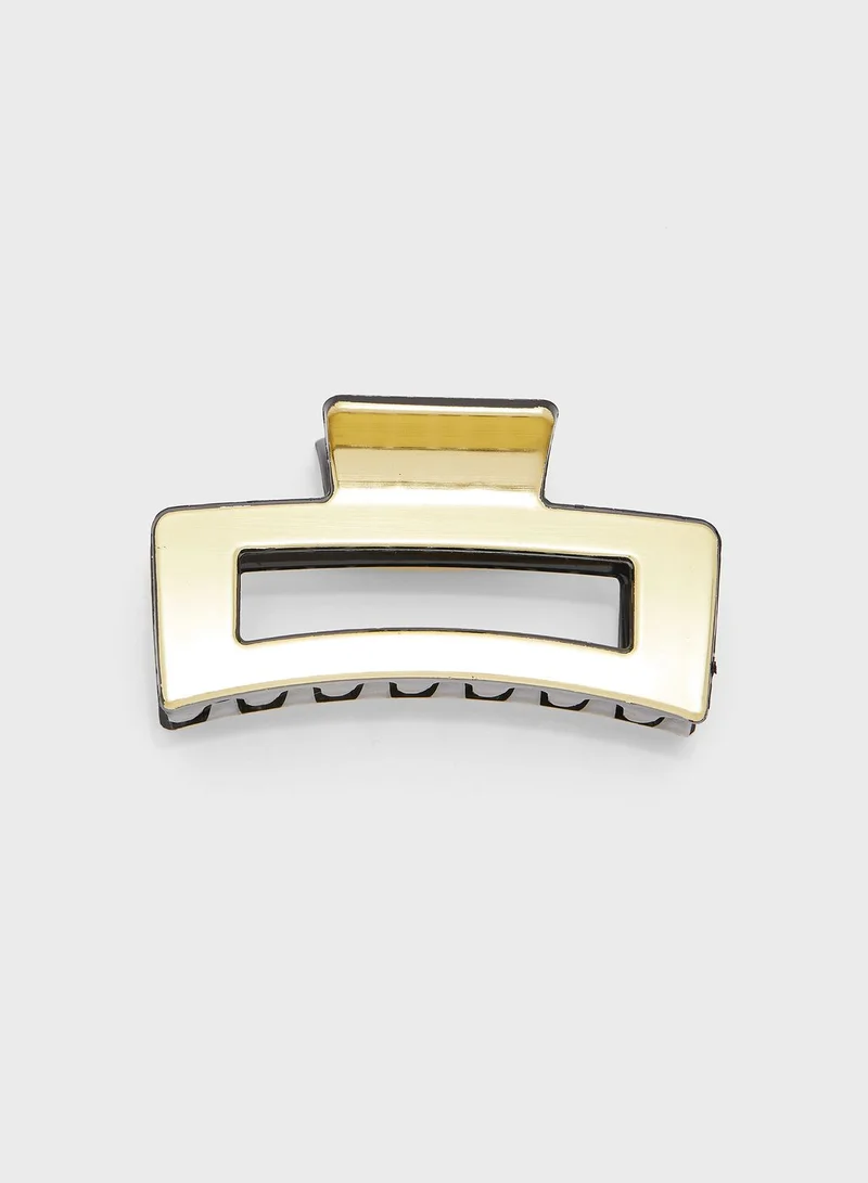 ELLA Rectangle Metallic Giant Hair Claw