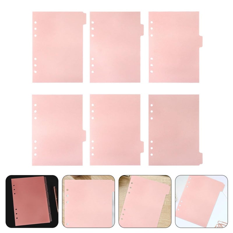 Pink A5 Notebook Dividers with Tabs 12pcs Removable Page Markers for Planner Binder Index Labels - Image 4