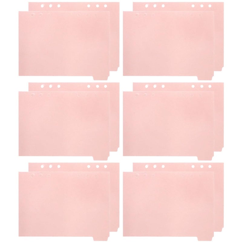 Pink A5 Notebook Dividers with Tabs 12pcs Removable Page Markers for Planner Binder Index Labels - Image 2
